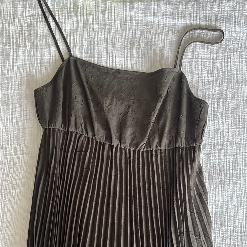 AllSaints Olive Green Dress